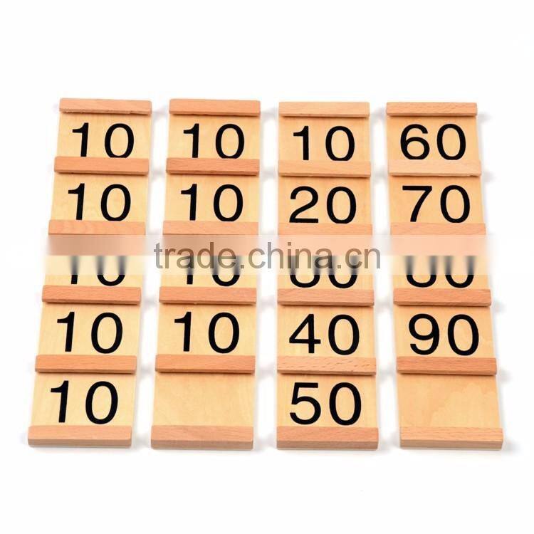 Wooden educational toys Math montessori material for kindergarten