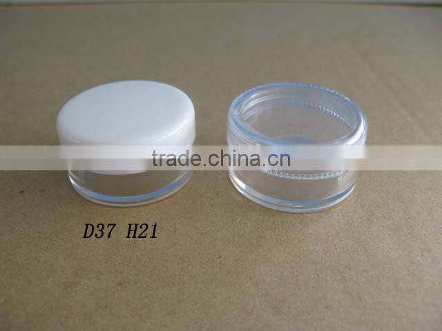 Cosmetic Plastic Round PS Cream Jar 10g