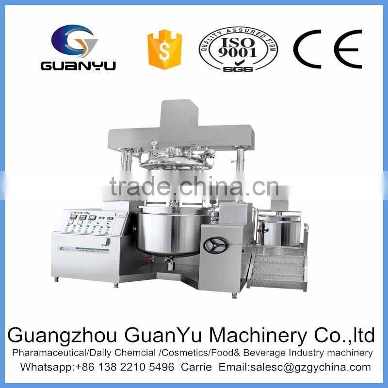 high shear stainless steel vacuum emulsifying mixer with CIP function