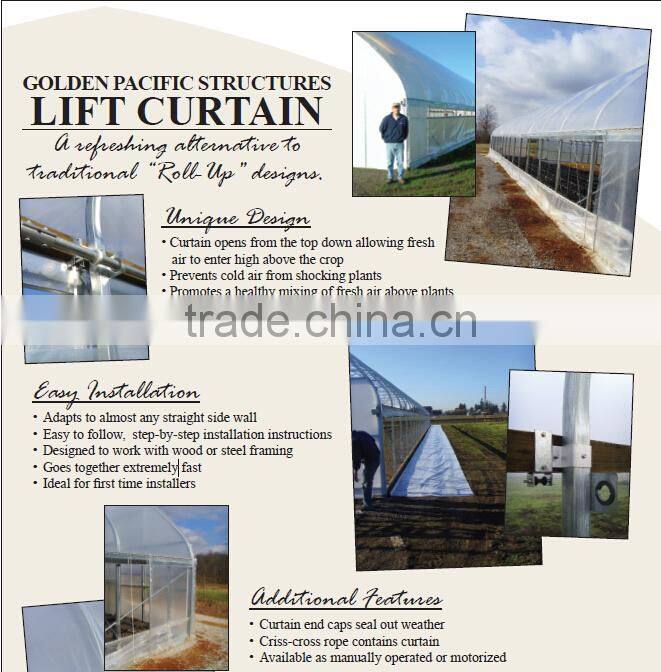 Lift Curtain side ventilation film Greenhouse