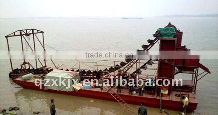 Mini Sand Bucket Chain Dredging Boat for Sale