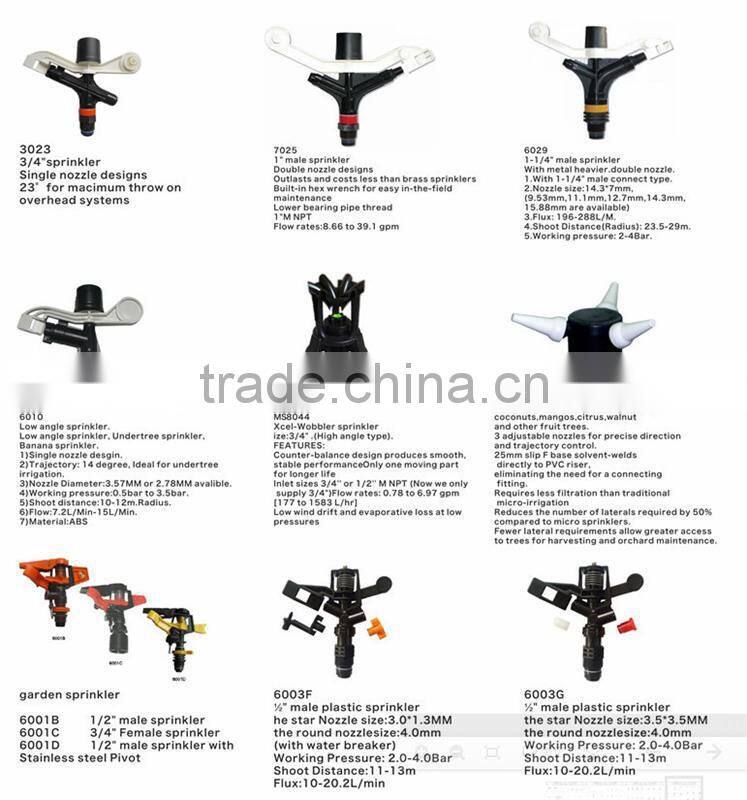 6001 adjustable garden lawn sprinkler