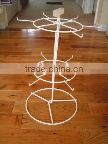 Wholesale 2-Tier Counter Metal Rotating Jewelry Display