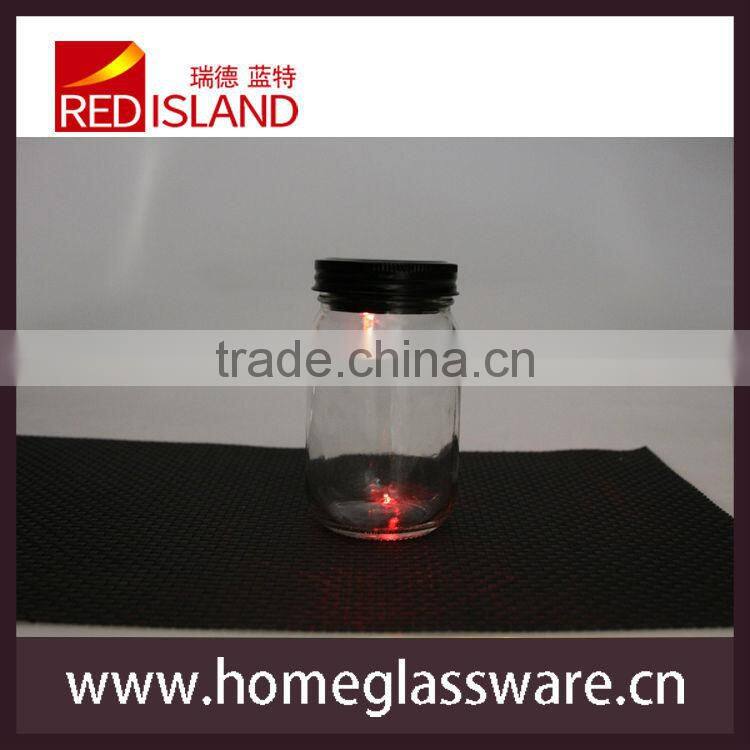 decorative glass jar shiny different colors