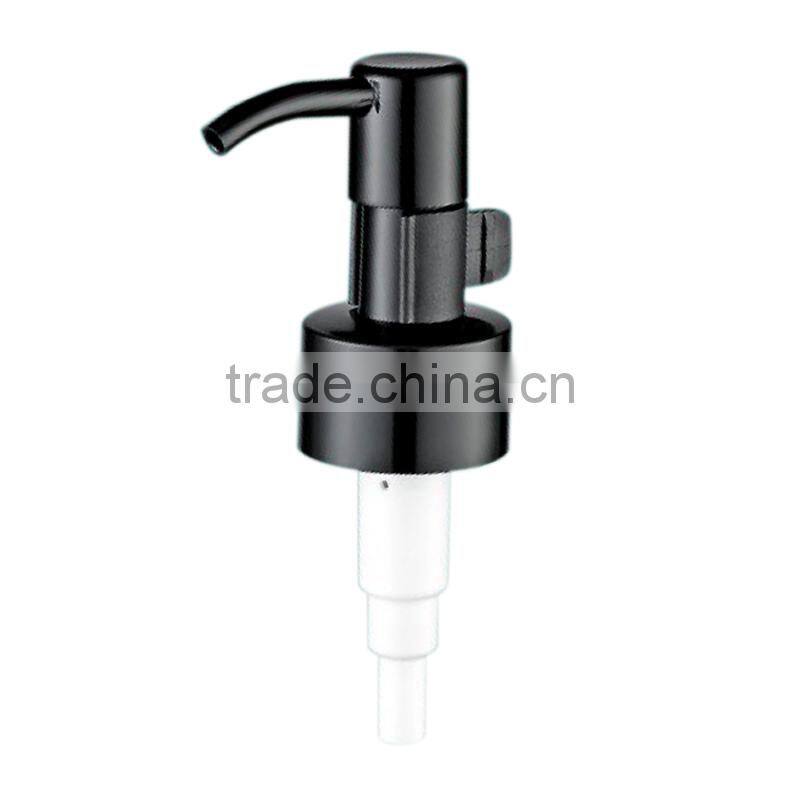 Supplier black plastic dispenser lotion pump with clamp
