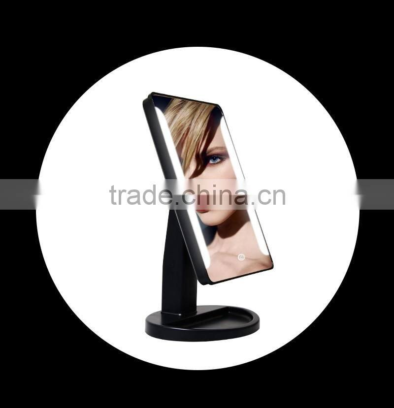 Best selling desktop make up mirror 16 lights beauty led mirror