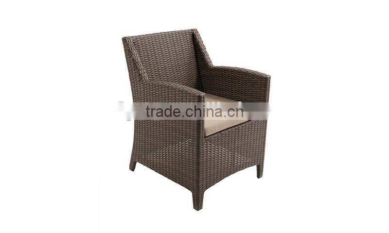 2017 Trade Assurance popularly outdoor aluminium garden patio rattan wicker modern chairs