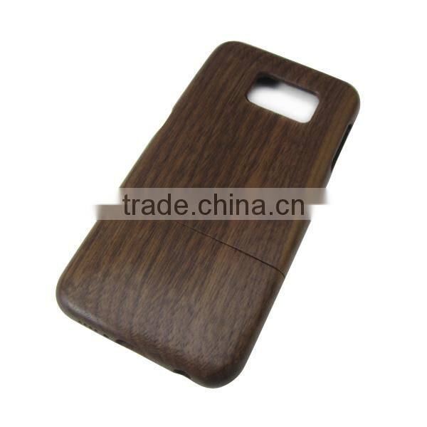 2017 Custom design wood phone case ,up and down card shell for Samsung S6