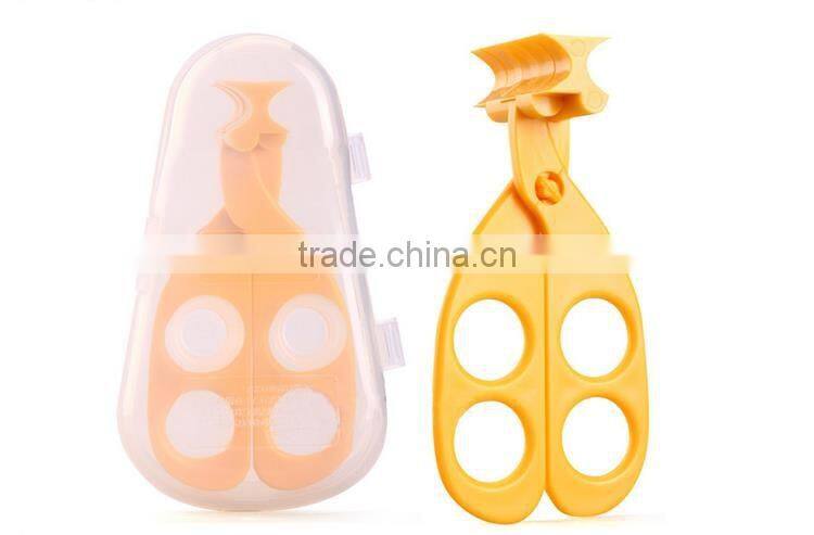 Multifunction Toddlers Safe Care Feeding Cut Baby Kid Food Crush Scissors