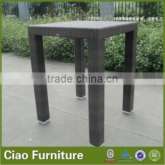 synthetic rattan bar table and chair for club