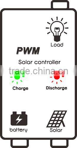 5A Mini Water-proof Solar Charge Controller Regulator with light and time control