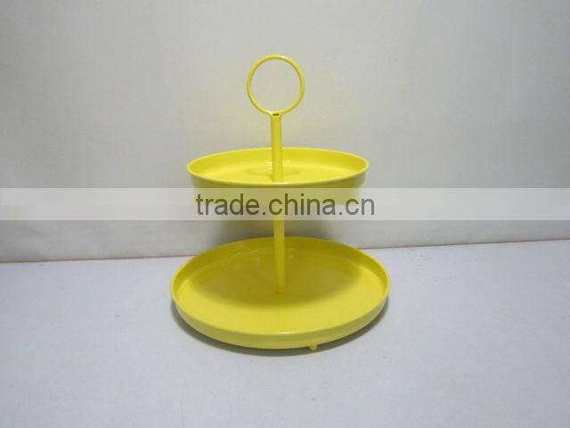 simple fresh metal food fruit round tray