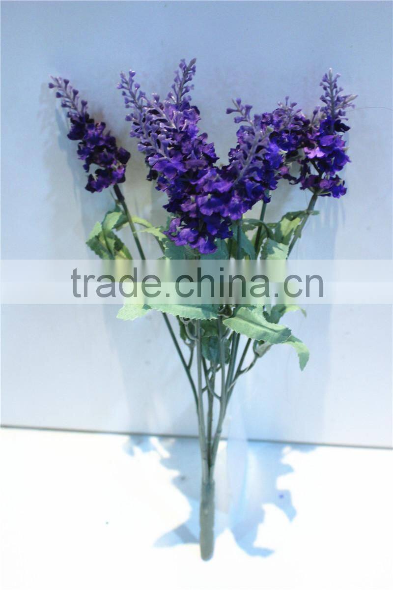 Home garden decorative wedding 50cm Height artificial plastic Flower bronze Bushing 10 head lavender EMG11 21W10