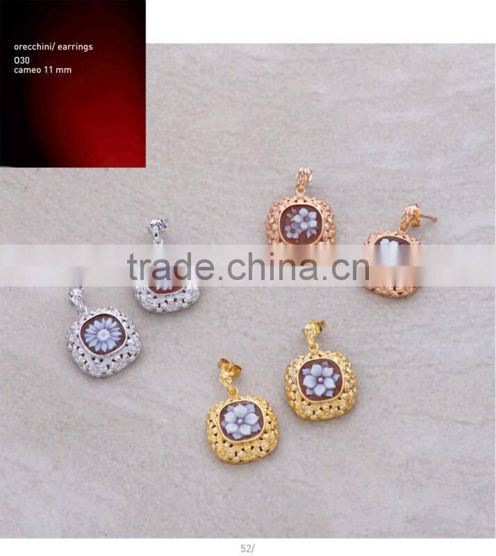 New Product 925 Sterling Classic Silver Lady Cameo Pendants Made in Italy P14 cameo 19mm