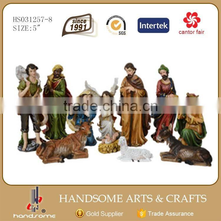 5 Inch Resin Christmas Catholic Nativity Sets Wholesale