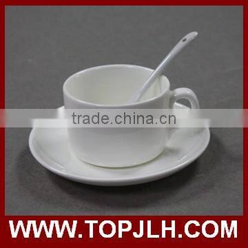 sublimation coated white porcelain small fancy coffee cup set