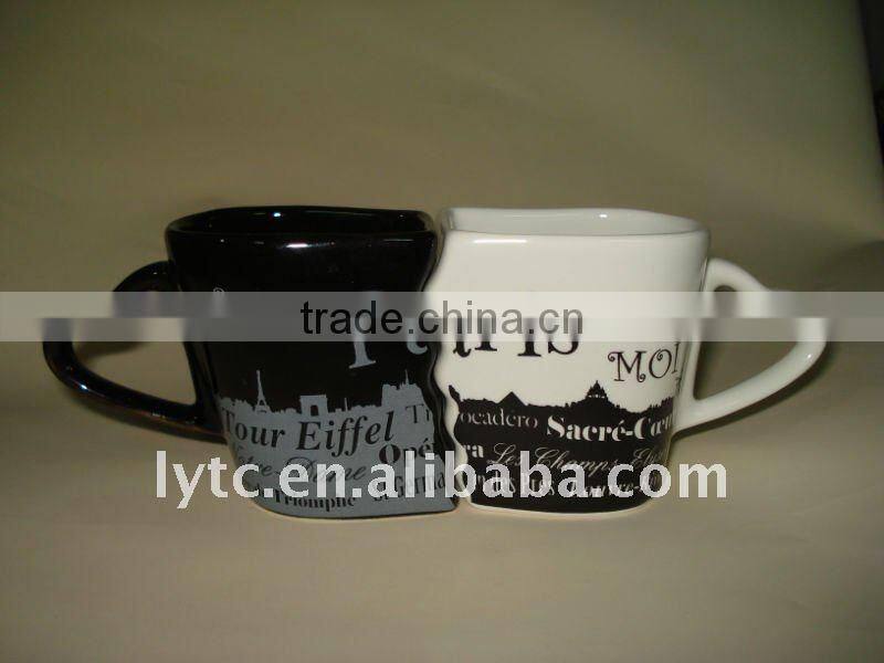 lovely ceramic couple cups