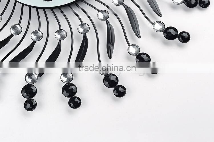 2016 european style home decration diy metal wall clock