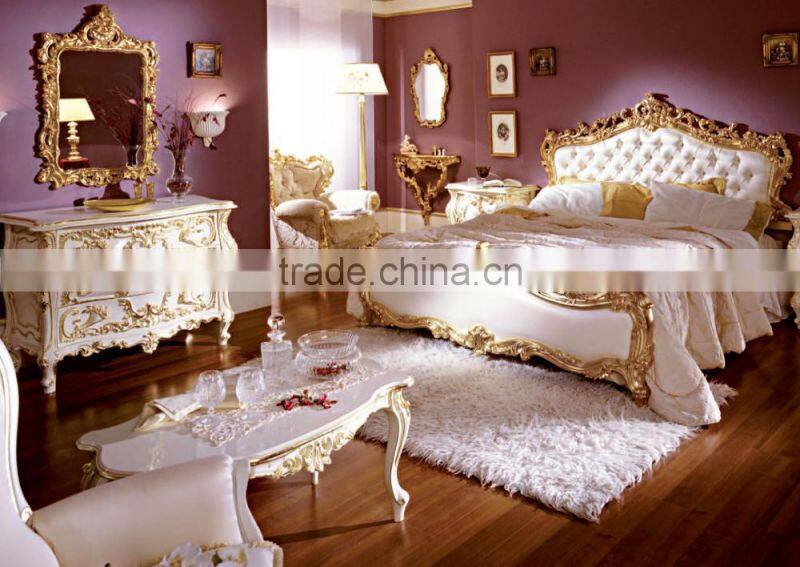 Handcarved Classic Elegant European Style Stripe Pattern Wood Console Table for Living Room and Dining Room BF12-05314d