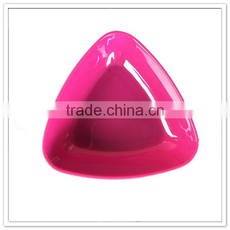 Different size custom type triangle economic heat resistant plastic curry bowl