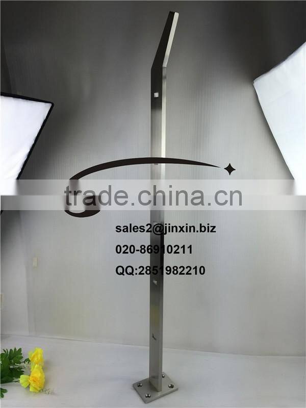 JINXIN stainless steel outdoor stair railing with flat bar