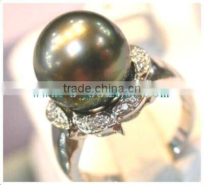large tahitian pearl ring