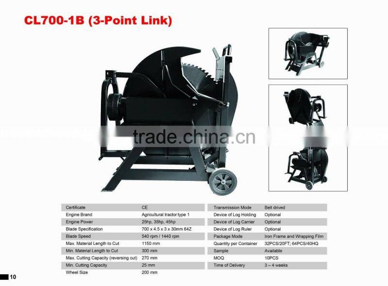 petrol engine wood saw, circular wood saw, horizontal wood saw, 700mm wood saw
