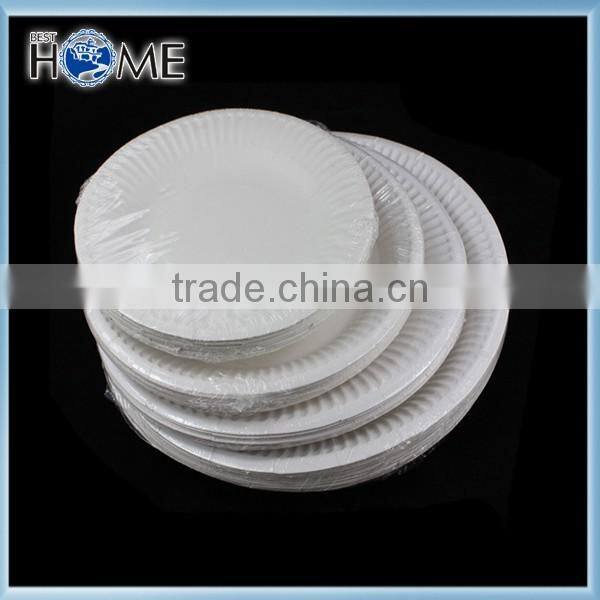 Baby candy color plastic disposable christmas paper plate