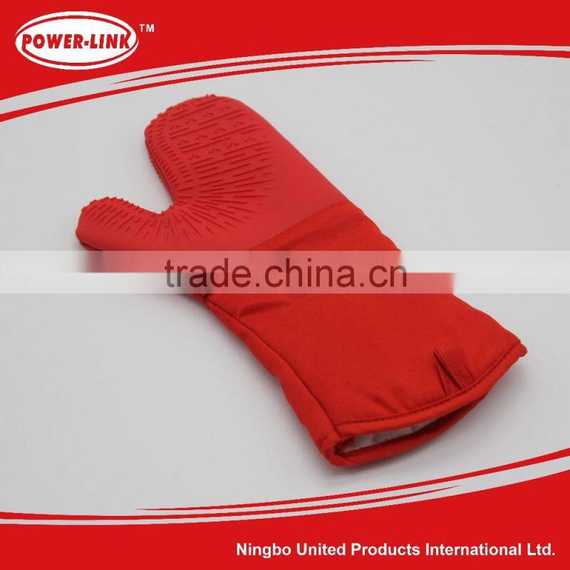 BBQ kitchen stripes cloth with Silicone large size Glove