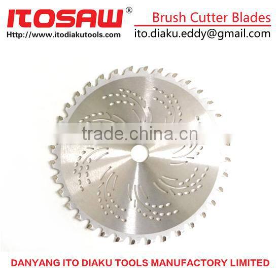 ITO-G-14 TCT Grass Trimmer Weeds Saw Blade Parts For Brush Cutter SK-5 body and YG8 tips, Size 230MM*36T and 255mm*40T