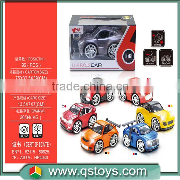 2015 best selling metal car toys with ABS material