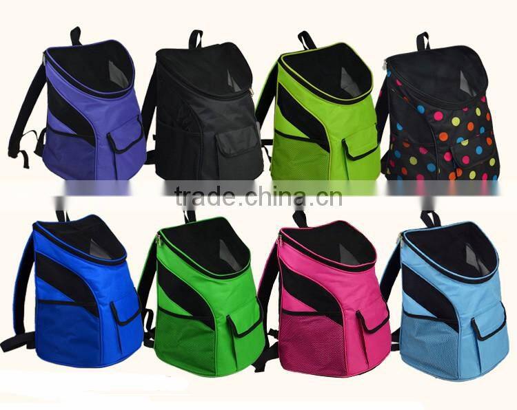 Large capacity polyester pet carrier backpack