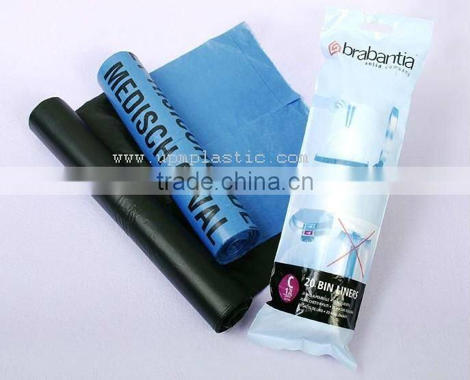Plastic rubbish bag