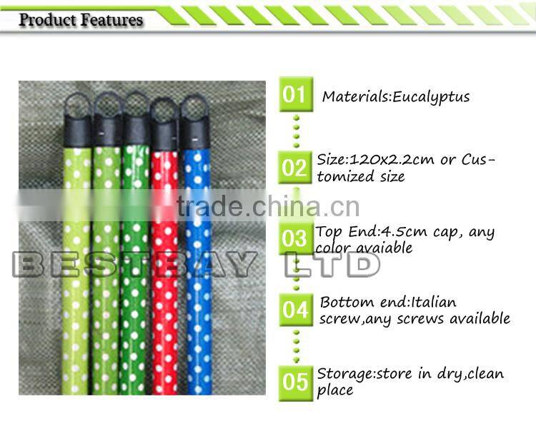 Plastic broom stick wooden factory in China