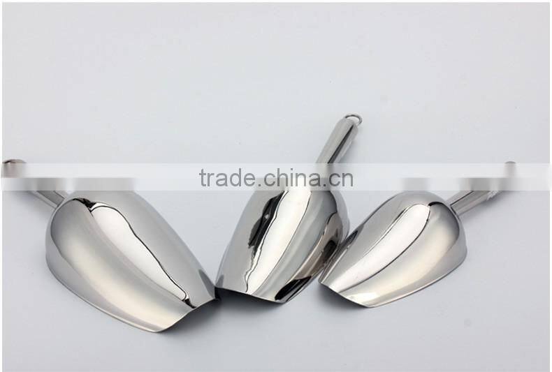 9" High quality professional dog food spoon shovel stainless steel pet feed scoop