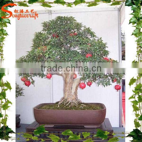 Artificial plants and trees/china supplier artificial Red Pomegranate bonsai tree