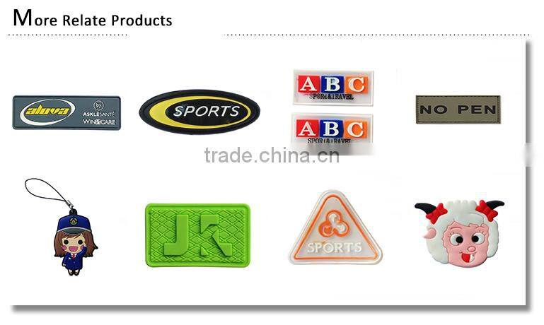 Custom Embossed Recyclable Rubber Labels for Garment Overalls