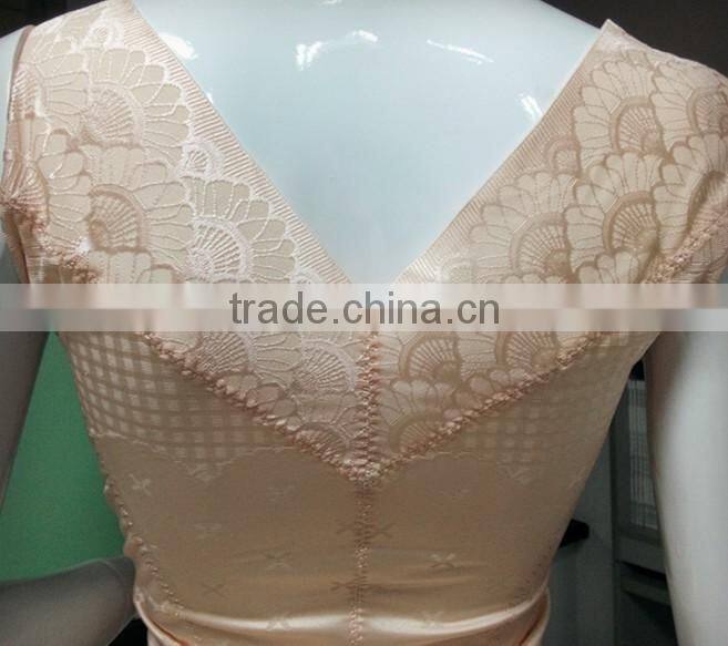 2015 Fashion design woman silk clothes ladies underwear tops