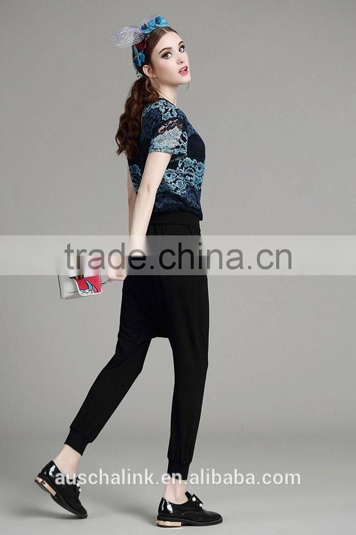 hot sale personalized chic ladies cheap baggy pants wholesale price
