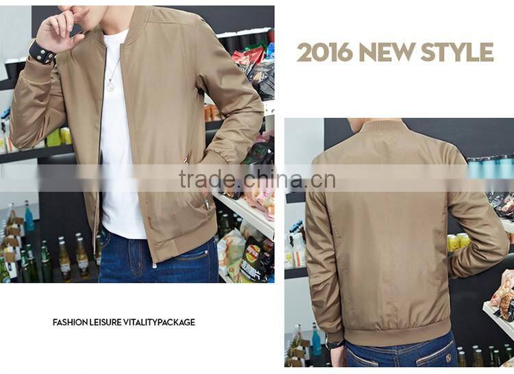 SZXX Latest Customized embroidered Khaki coat mens jacket