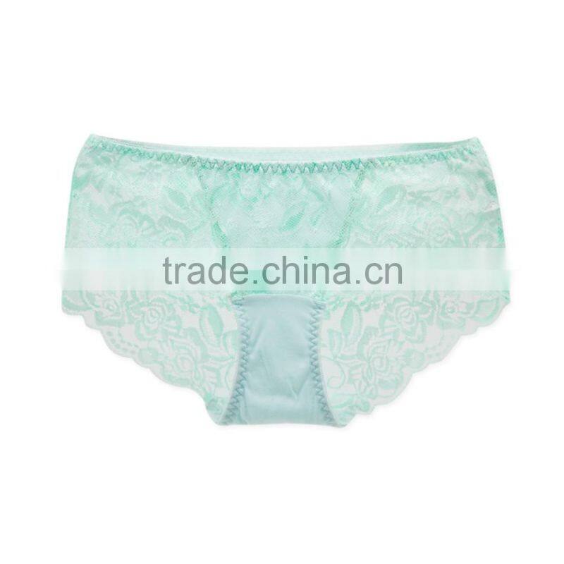 Custom High Quality 100% Silk Sexy Fancy Woman Underwear