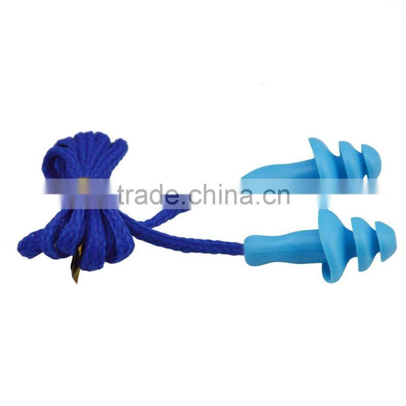 Reusable silicone charm bullet shaped safety earplugs for eye protection