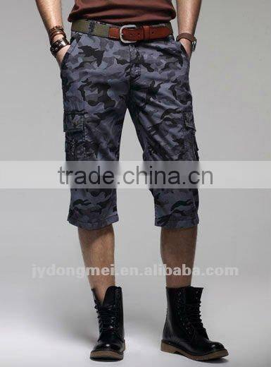 mens multi-pocket camouflage work trousers