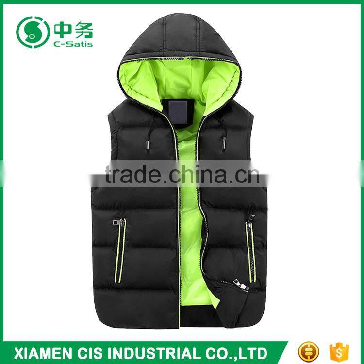 Morden Fashion Korean Style Zip Up Youth Mens Winter Duck Down Vest for Sale