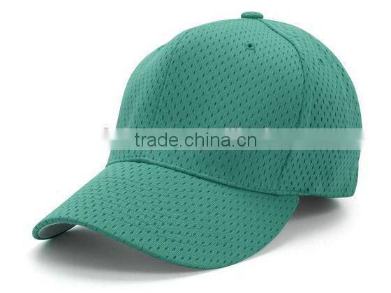Fitted Solid Color Blank 100% Polyester Dry Fit Athletic Mesh Baseball Caps OEM Cheap Wholesale Baseball Caps