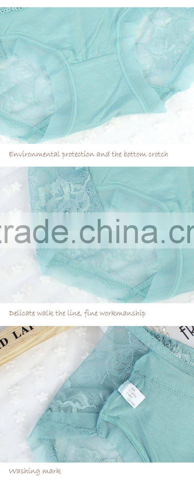 2015 Hot sale colorful modal sexy transparent tanga underwear lace sexy fashion panty underwear little girls underwear