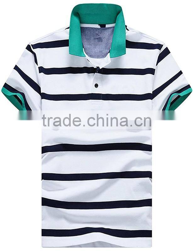 No design custom plain stripe polo shirt