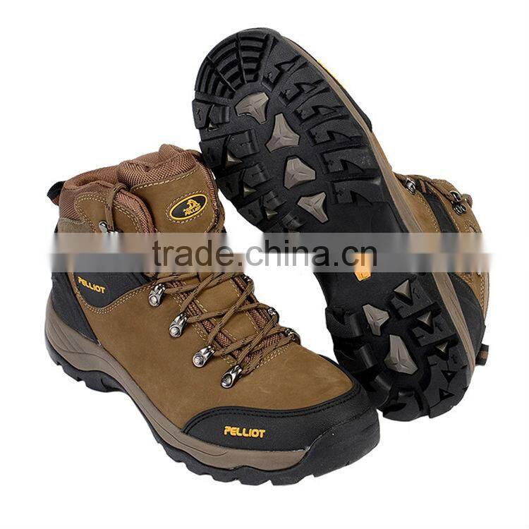 2016 Fashion Leather Mountain Outdoor Men Hiking Shoe