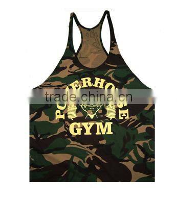 Cotton Men Sport Fitness Tops Gold's Powerhouse USA GYM Tank Top Vest Muscle Singlet Men Stringer Bodybuilding Plus Size 2XL