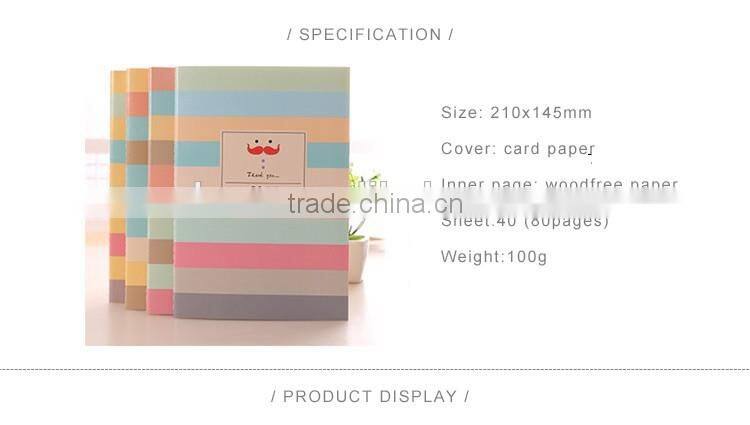 A4 card paper cover planner cheap student notebook customizable stitching organizer